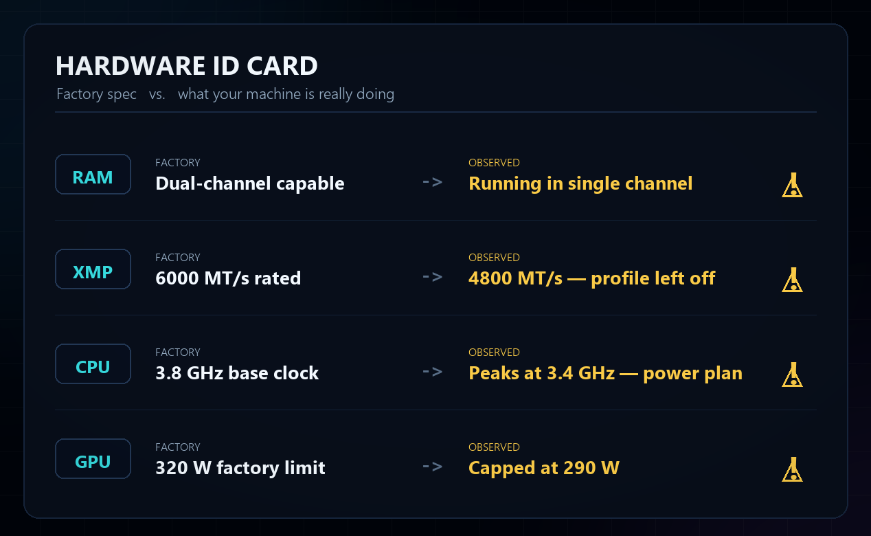 Hardware ID card
